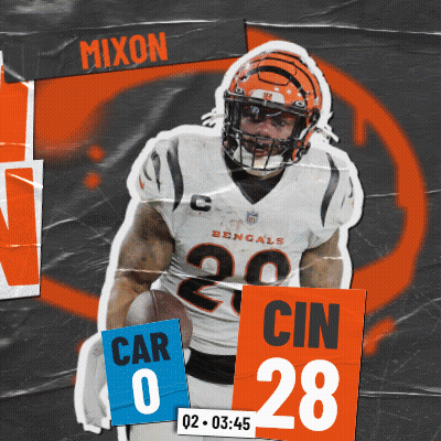 Bengals Football Ad With Player Mixon GIF