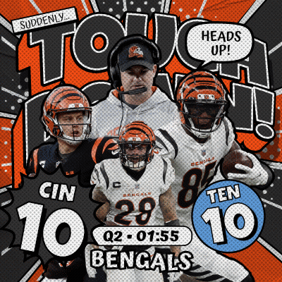 Bengals Football Coach And Players GIF