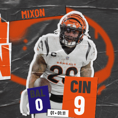 Bengals Football Player Poster Score 0 To 9 GIF