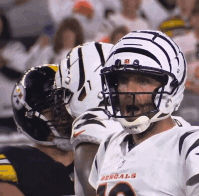 Bengals Football Player With Number 1 Helmet GIF