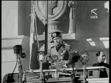 Benito Mussolini Preparing To Speak GIF