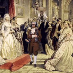 Benjamin Franklin Dancing In Party