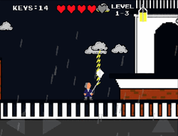 Benjamin Franklin Playing Kite Videogame GIF