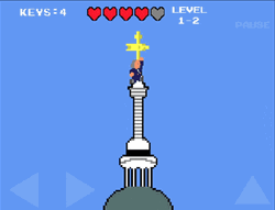 Benjamin Franklin Reaching Tower Videogame