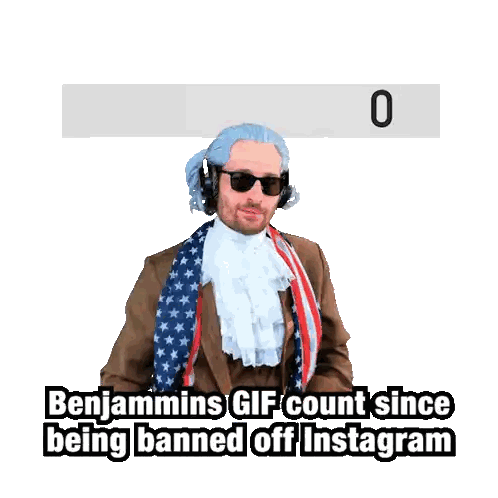 Benjamins GIF Count Since Ban Sticker