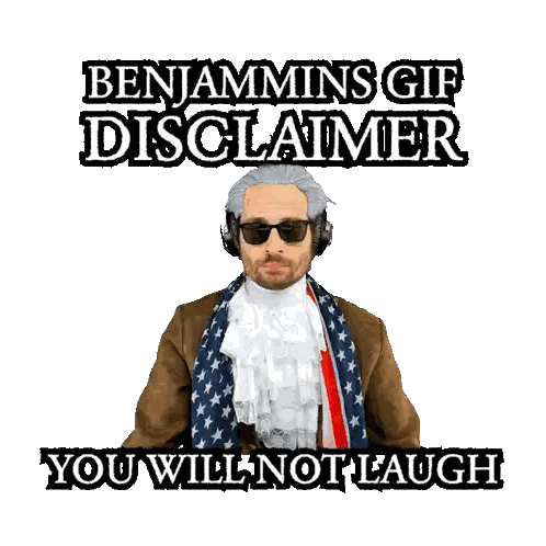 Benjamins Gif Disclaimer You Will Not Laugh Sticker