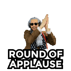 Benjammins Round Of Applause Sticker GIF