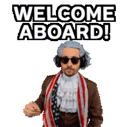 Benjammins Welcome Aboard Sticker GIF