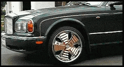 Bentley Arnage Has A Wheel Spinner GIF