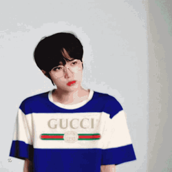 Beomgyu Gucci Shirt GIF