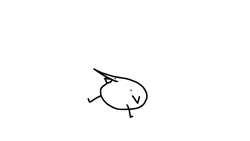 Berd Funny Twerk Drawing Animation GIF