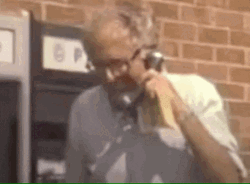 Bernie Sanders Doing Phone Call