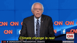 Bernie Sanders Global Warming Topic GIF