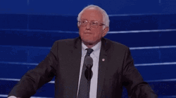 Bernie Sanders . Raising His Arm GIF