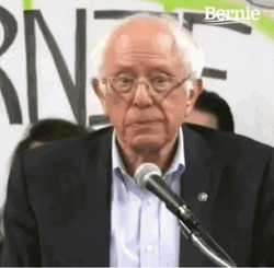 Bernie Sanders Shocked Face GIF