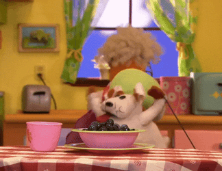 Berry Blueberries Mess On The Floor GIF