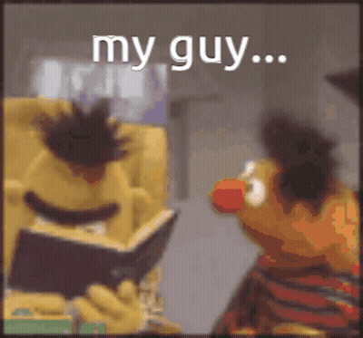 Bert And Ernie From Sesame Street Reading A Book GIF