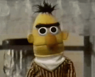 Bert From Sesame Street In Striped Shirt GIF