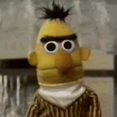 Bert From Sesame Street in Striped Shirt