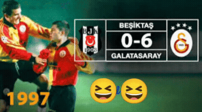 Besiktas Vs Galatasaray Soccer Game 1997 GIF