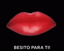 Besitos Big Red Lips GIF