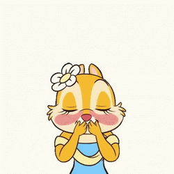 Besitos Clarice Chipmunk Blowing Pink Heart GIF