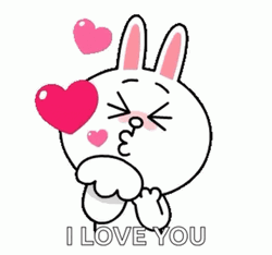 Besitos Cony Bunny I Love You GIF