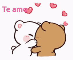Besitos Milk And Mocha Kiss Heart GIF