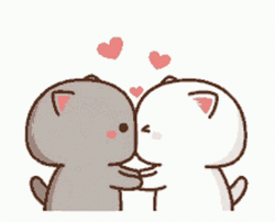 Besitos Peach Cat Love GIF