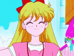 Besitos Sailor Venus Flying Kiss GIF