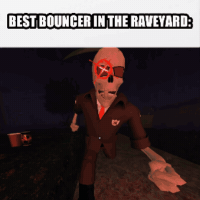 Best Bouncer In The Raveyard Man Walking Down Street GIF