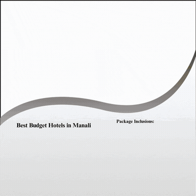 Best Budget Hotels In Manali With Packages GIF