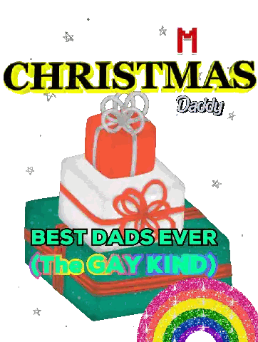 Best Dad Christmas Gay Sticker