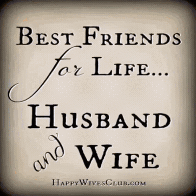 Best Friends For Life Husband And Wife Poster GIF
