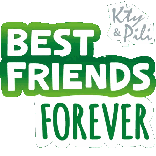 Best Friends Forever Green Sign Sticker