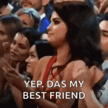 Best Friends Supportive Applause Selena Gomez GIF