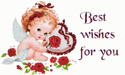 Best Wishes For You Cupid Angel Stickers