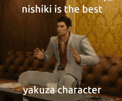 Best Yakuza Akira Nishikiyama Clapping GIF