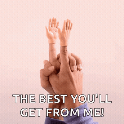 Best You'll Get From Me Person Holding Baby Foot GIF