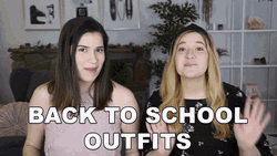 Bestfriends Back To School Outfits GIF