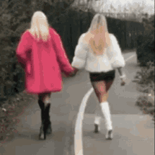 Bestie Holding Hands While Walking GIF