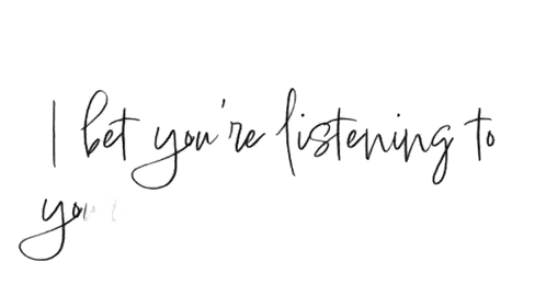 Bet You're Listening To Your Favorite Sad Country Written In Cursive Sticker