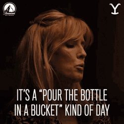 Beth Dutton Pour The Bottle GIF