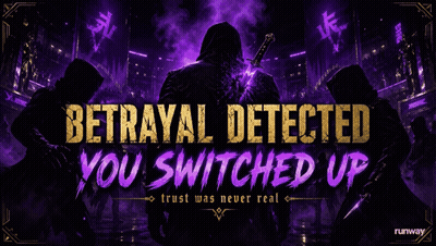 Betrayal Detected You Switched Up Runway Poster GIF