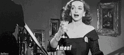 Bette Davis Amen Cheers GIF