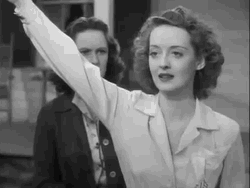 Bette Davis Raise Hand GIF