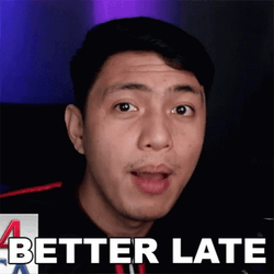 Better Late Than Never Convincing Man GIF