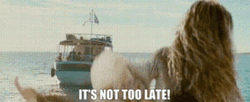 Better Late Than Never Leaving Boat GIF