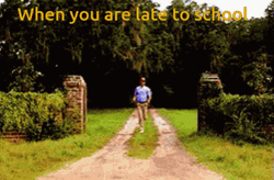 Better Late Than Never Man Chasing GIF