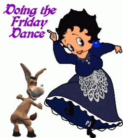 Betty Boop And Donkey Dancing Friday GIF